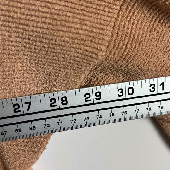 Free People Taupe Ottoman Slouchy Tunic‎ Sweater Dress Size Large Knit Bohemian - Picture 10 of 13